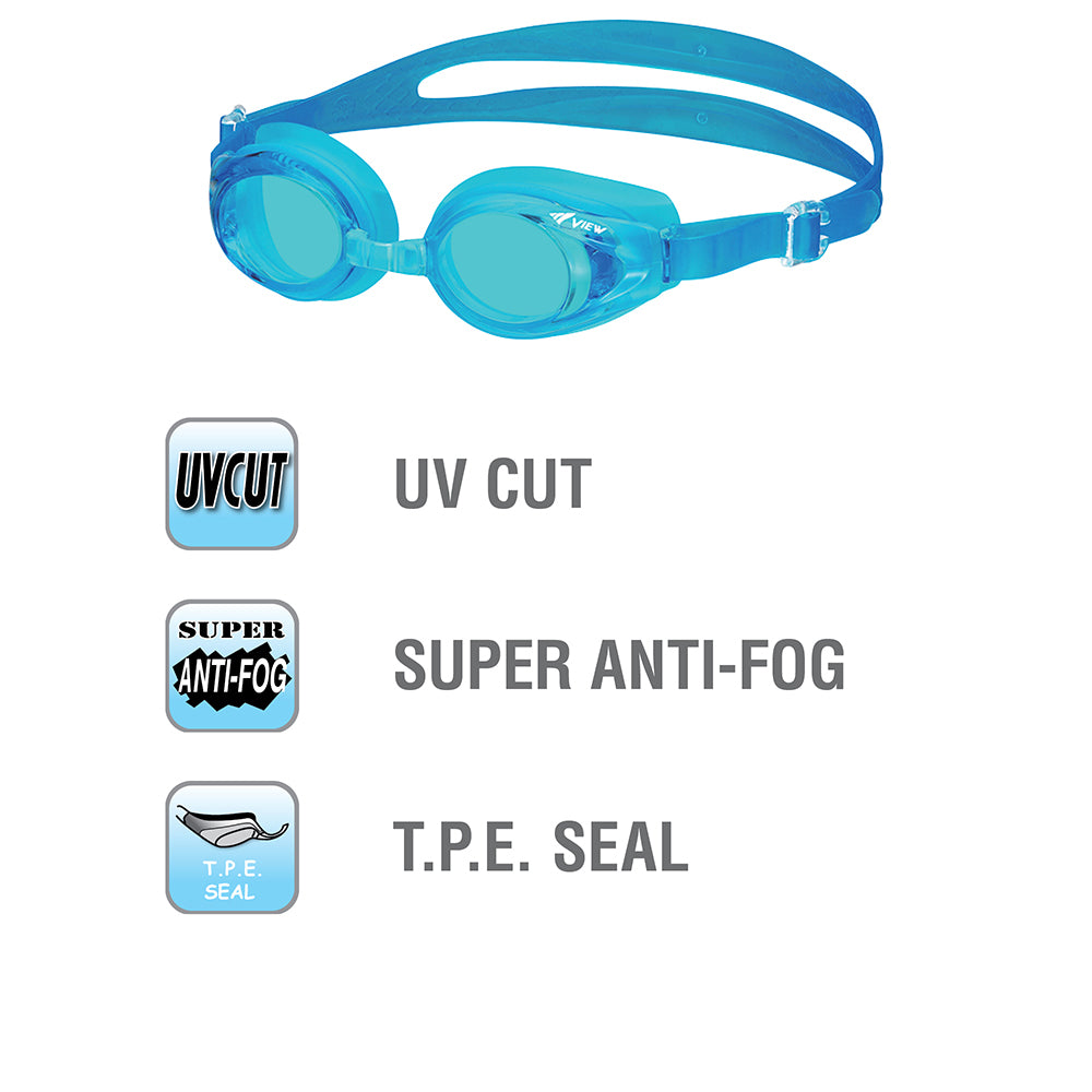 Junior Squidjet Swim Goggles for Ages 4-9, V-710JA