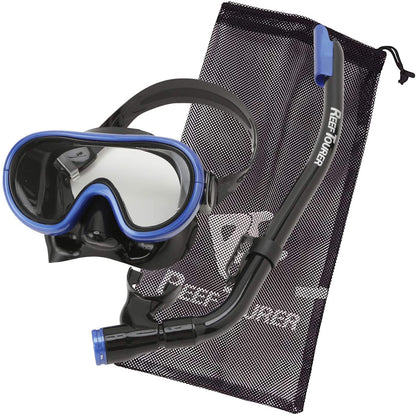 Youth Single-Window Mask & Snorkel Set for Ages 4-9, RC0203