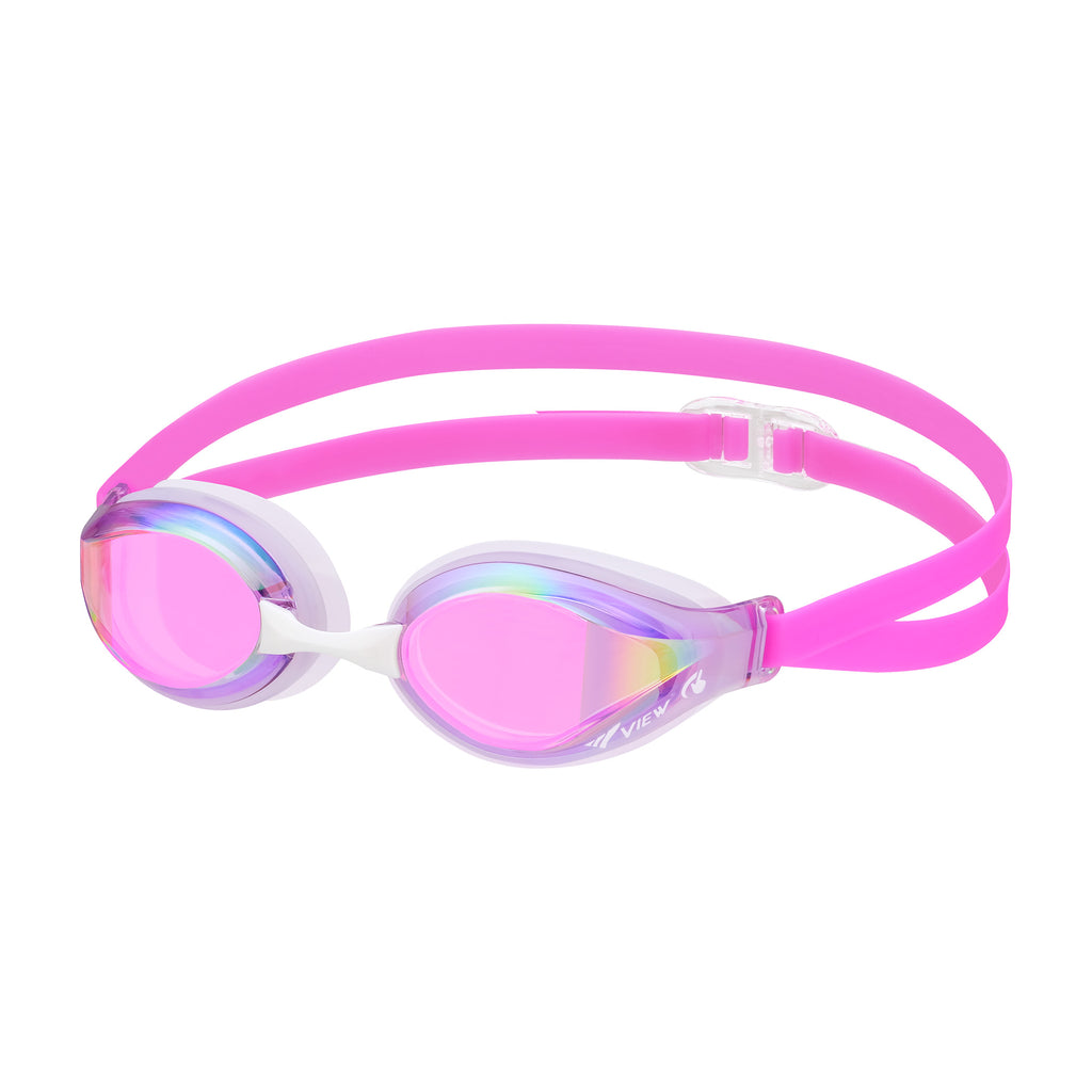 Try Junior SWIPE Anti-Fog Racing Mirrored Swim Goggles for Ages 6-12, V-260JASAM