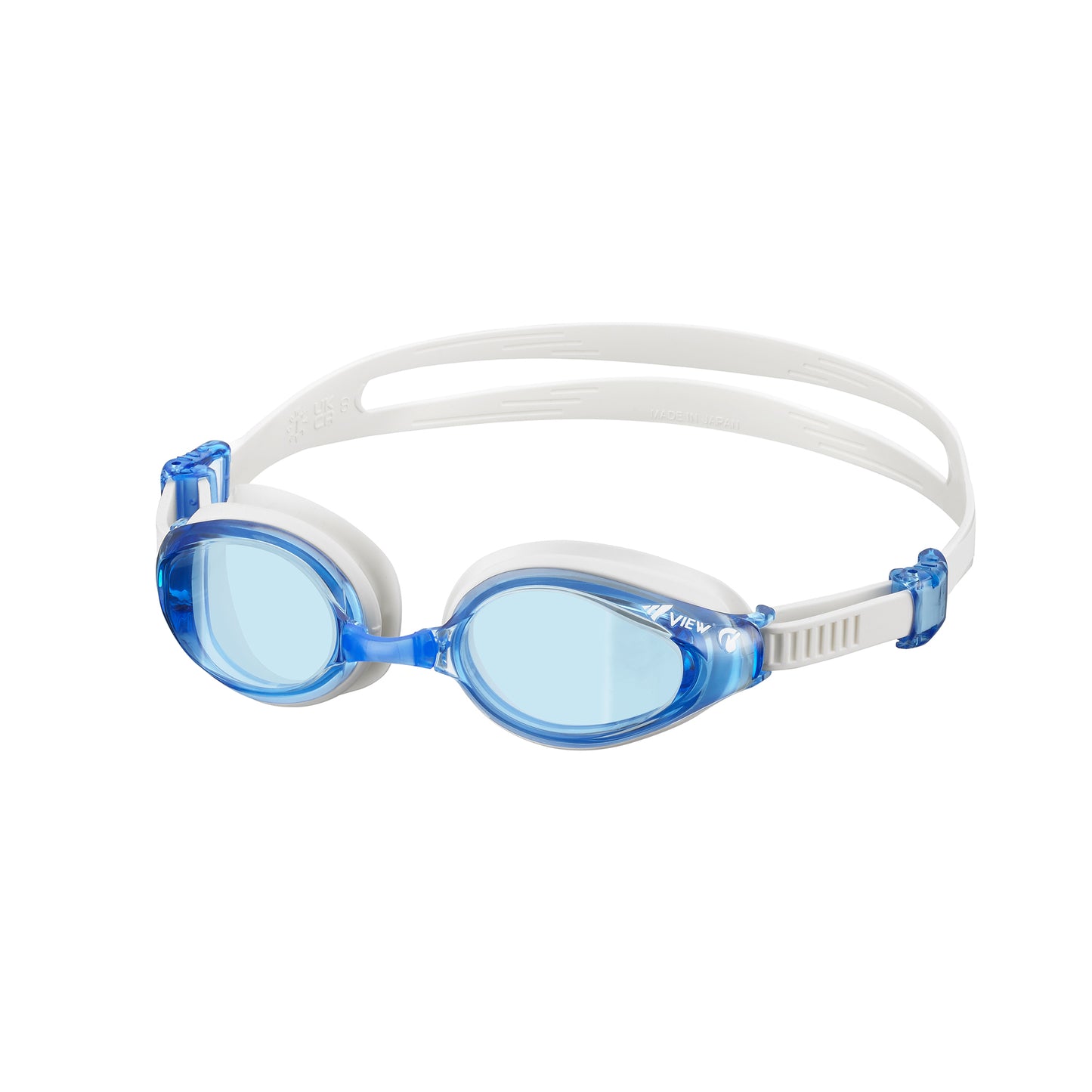 Curved Lens Fitness SWIPE Anti-Fog Mirrored Swim Goggles, V-640ASA