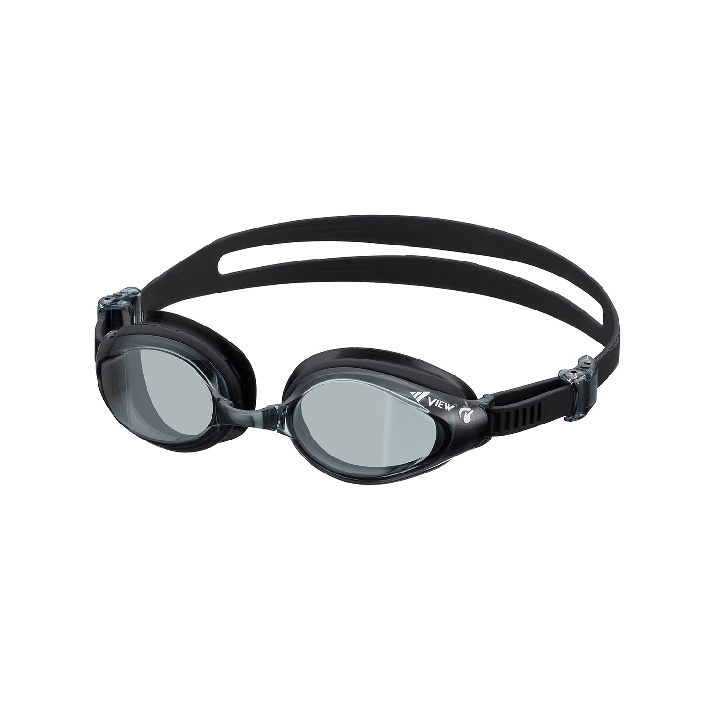 Curved Lens Fitness SWIPE Anti-Fog Mirrored Swim Goggles, V-640ASA