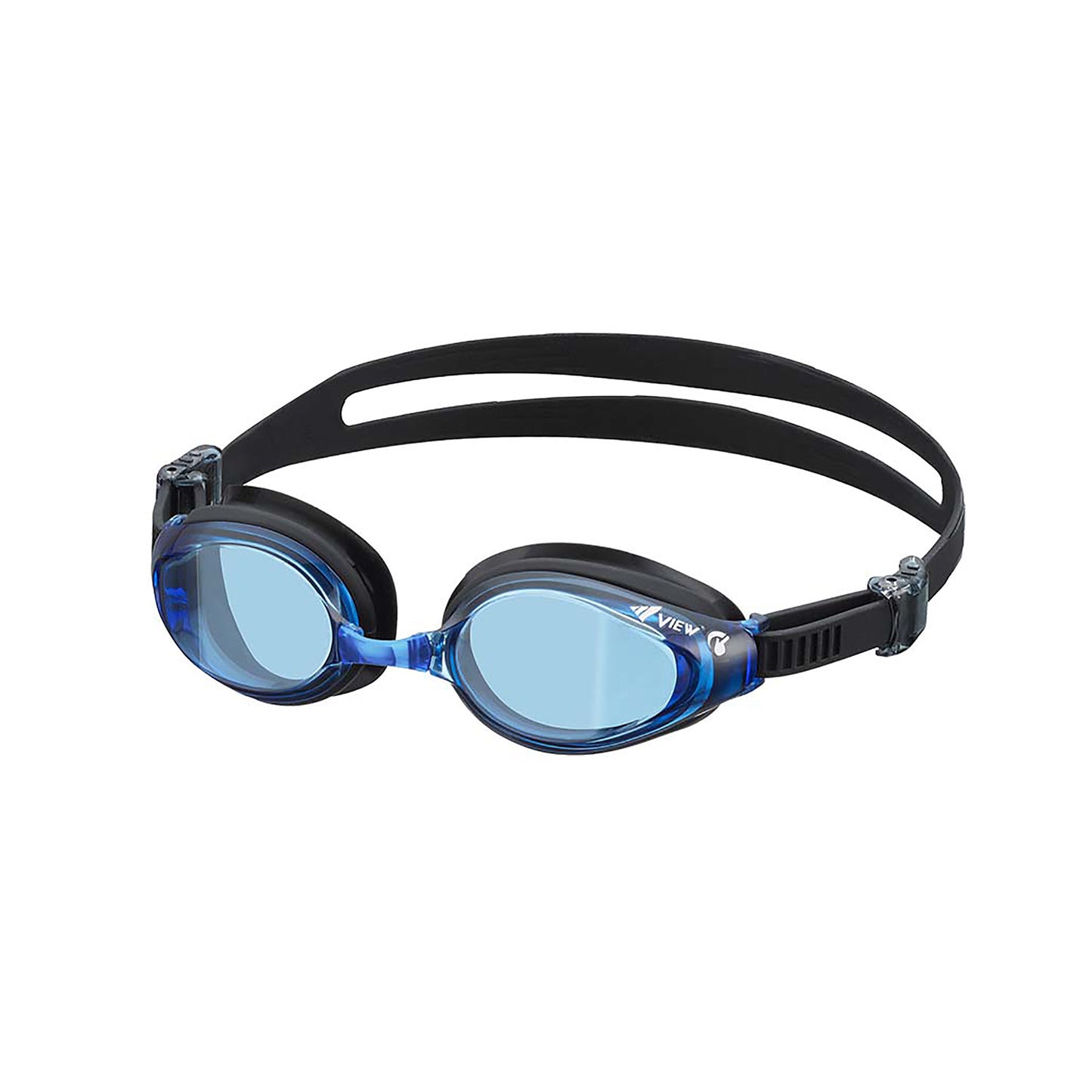 Curved Lens Fitness SWIPE Anti-Fog Mirrored Swim Goggles, V-640ASA