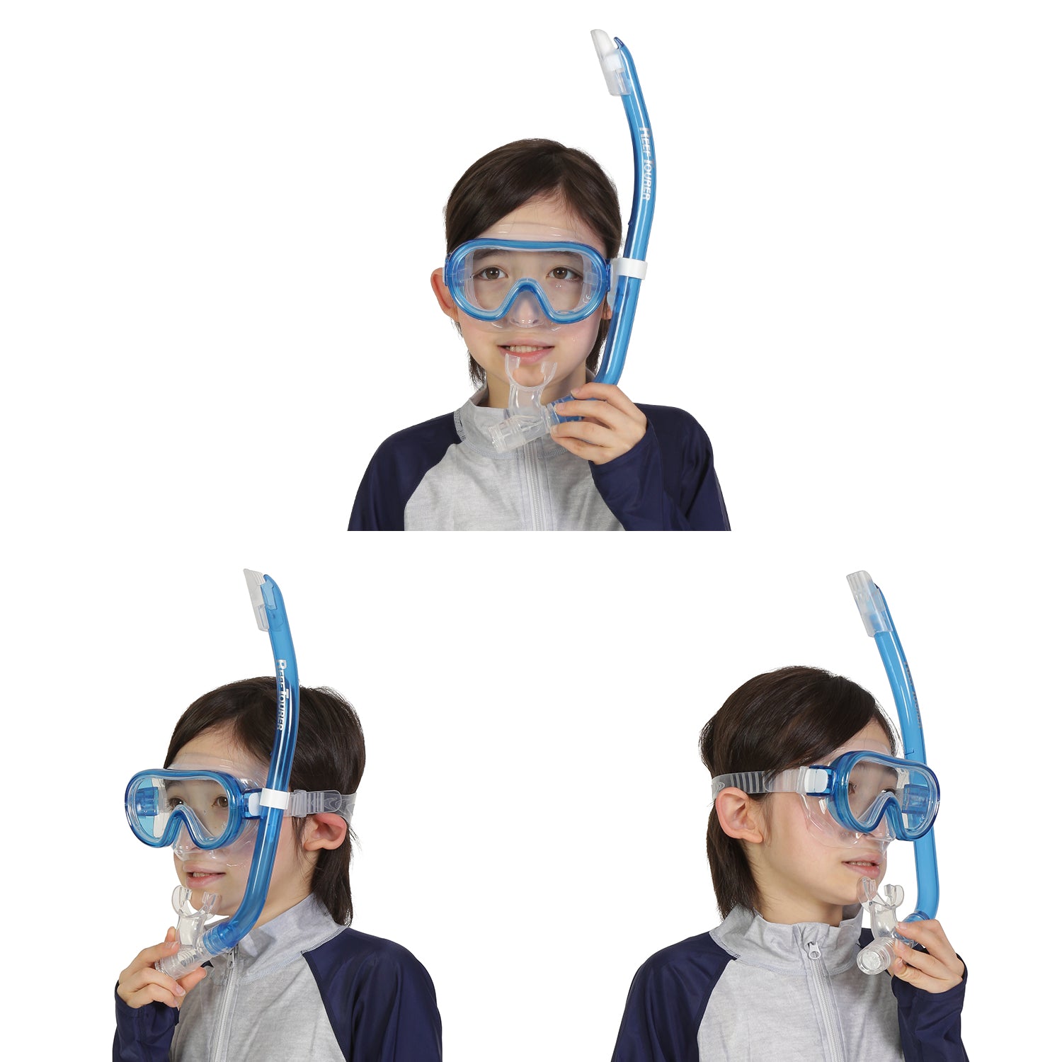 Youth Single-Window Mask & Snorkel Set for Ages 4-9, RC0203