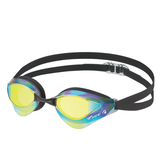 Blade Orca SWIPE Racing Swim Goggles V-230ASA, Smoke/Orange Mirrored Lens