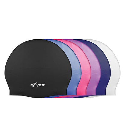 Silicone Swim Cap V-31A, Black